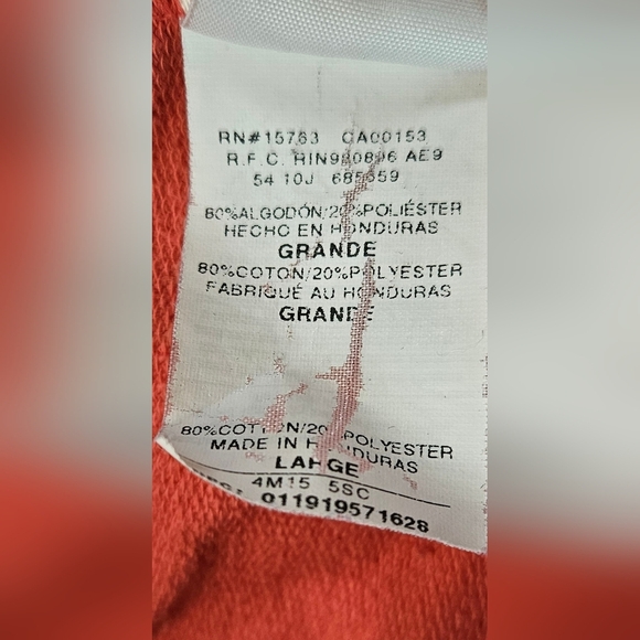 Hanes Womens Coral Pink Athletic Pull On Capri Sweatpants Size Large - Picture 5 of 8